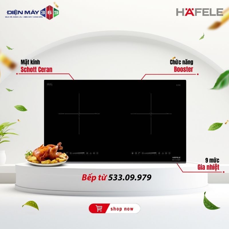 Bếp Từ HC-I7325B 533.09.979 Hafele - Thiết Kế Hiện Đại, Gia Nhiệt Nhanh, Dễ Dàng Sử Dụng