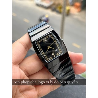 Đồng Hồ Nam Nữ Unisex Roda Sapphire JH6057 , Dây Đá Ceramic , Mặt Chữ Nhật