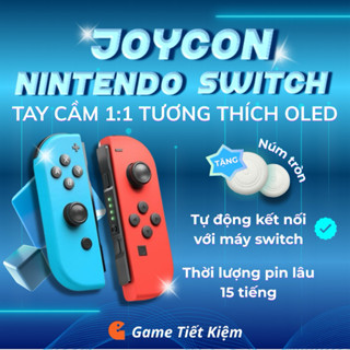Bộ Tay Cầm Nintendo Switch Joycon Joy Con Joypad Kèm Strap - Bộ Điều Khiển Chơi Game Kèm Grip Strap