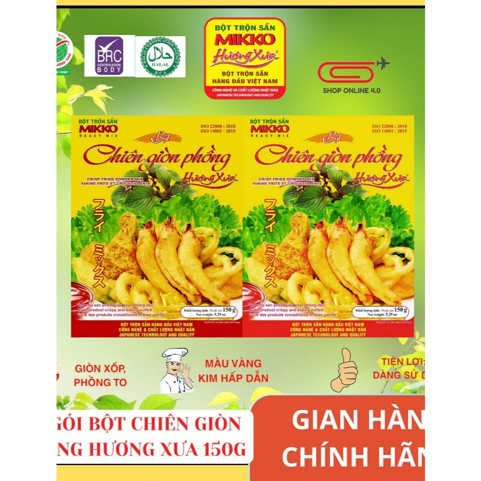 Bột chiên giòn phồng Mikko hương xưa 150g