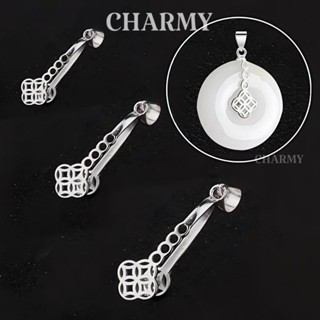  Charm Móc kẹp mặt đồng điếu C0951 hình đồng xu tài lộc Bạc 925 - Phụ kiện kẹp đồng đếu - Charmy 