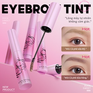 ROCKSWEET RS Mascara Lông Mày Nâu hồng nhạt – Chống nước, lâu trôi, nhanh khô, không lem