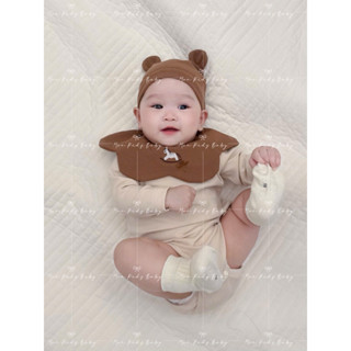    HÀNG CÓ SẴN   Body tặng mũ + yếm + tất ngựa cho bé trai gái 3-8kg đồ bộ liền thân cho bé 