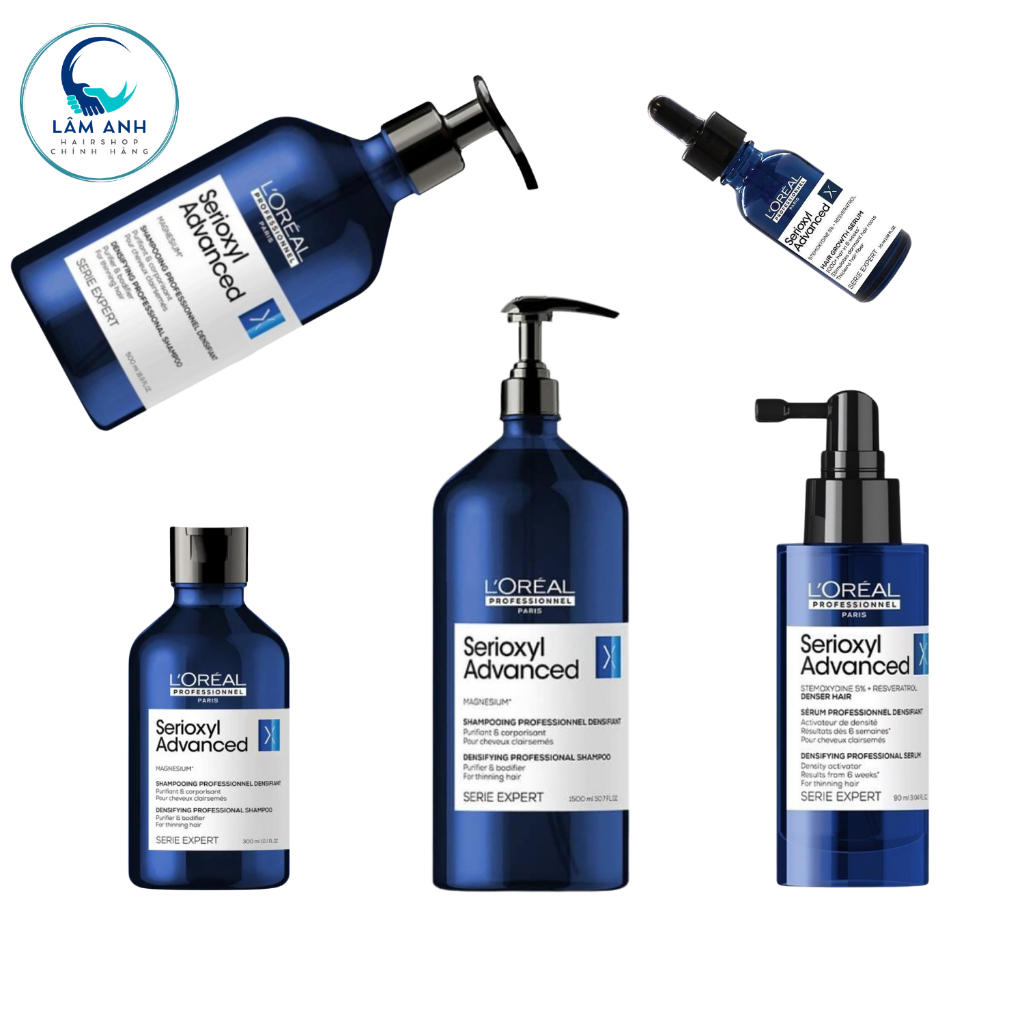 Dầu Gội Và Tinh Chất L'Oréal Professionnel Serioxyl Advanced Giúp Cải Thiện Độ Dày Và Giảm Rụng Tóc