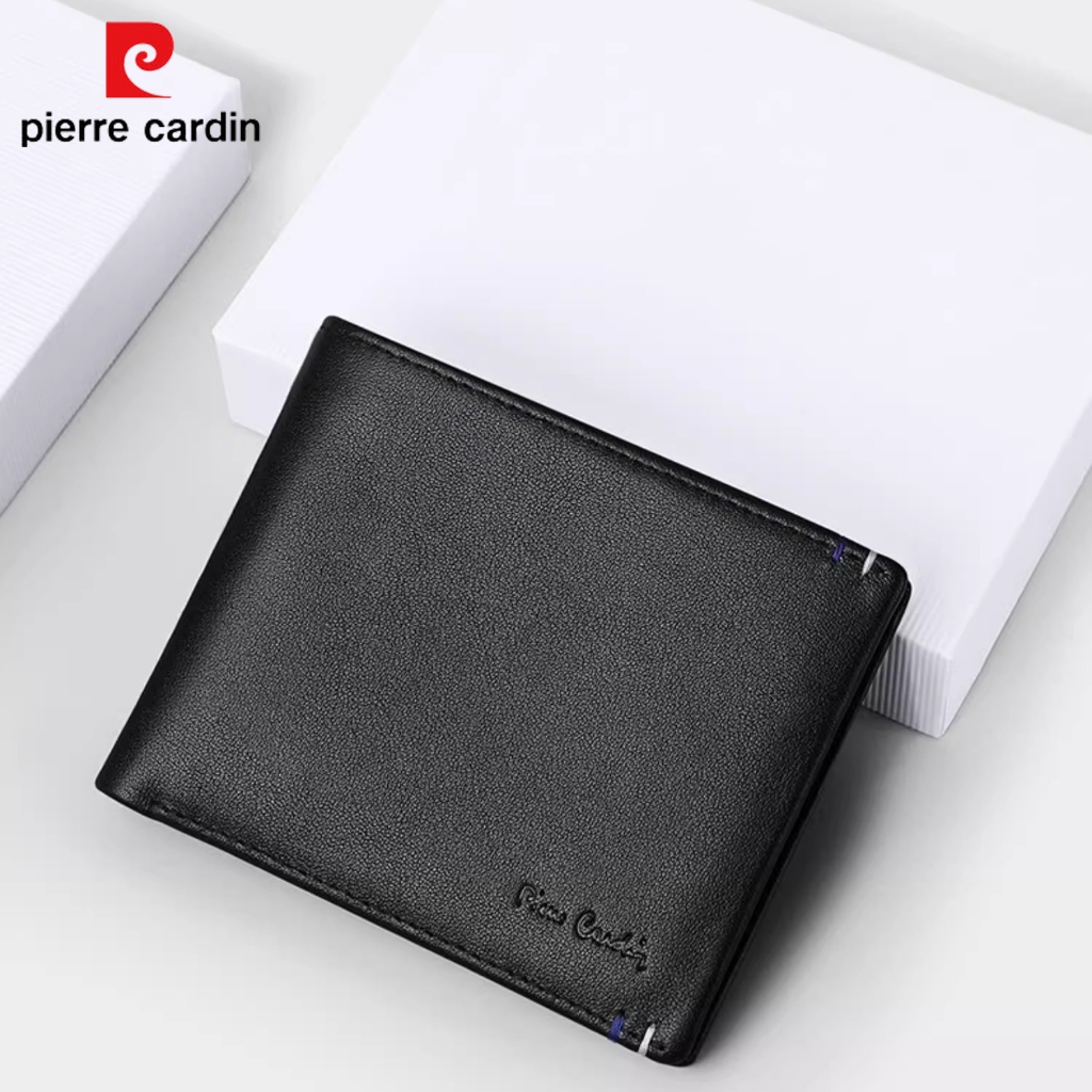 Ví Pierre Cardin chính hãng da bò thật ví ngang 2146