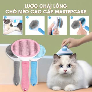 Lược Chải Lông Chó Mèo MASTERCARE Có Nút Bấm Chống Rối Và Giảm Rụng Lông Gọn Gàng Sạch Sẽ