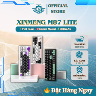 ⚡[Cực Hot] Bàn Phím Cơ Xinmeng M87 Lite TKL – USB-C /Mode Bluetooth + 2.4G – Gasket, PBT, Full Foam
