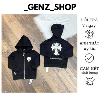 Áo Khoác Nỉ Hoodie Chôm Hét Thêu Logo Lưng Và Ngực Có Khoác Khéo Cực Nét - Áo Khoác Nỉ Có Mũ Cho Bé Trai