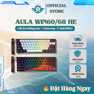 [⚡Rapid Trigger] Bàn Phím Cơ Aula WIN68 HE/WIN60 HE, 8KHz Polling Rate, Hotswap, S.O.C.D, Snaptap