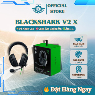 [🔰Chính Hãng] Tai Nghe Gaming Razer BlackShark V2 X – 50mm Driver, Mic Chống Ồn, 7.1 Surround, 3.5mm