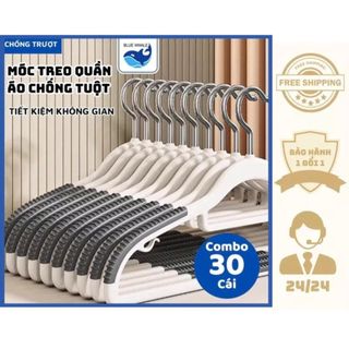 (Combo 50) Móc Treo Quần Áo Chống Trượt Thông Minh Xoay 360 Độ Đa Năng Chất Nhựa Cao Cấp Bền