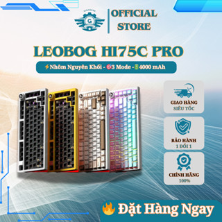 [⚡Cực Khủng] Bàn Phím Cơ Không Dây Leobog Hi75C Pro | Nhôm CNC Nguyên Khối | Full Foam| Gasket 1.2mm