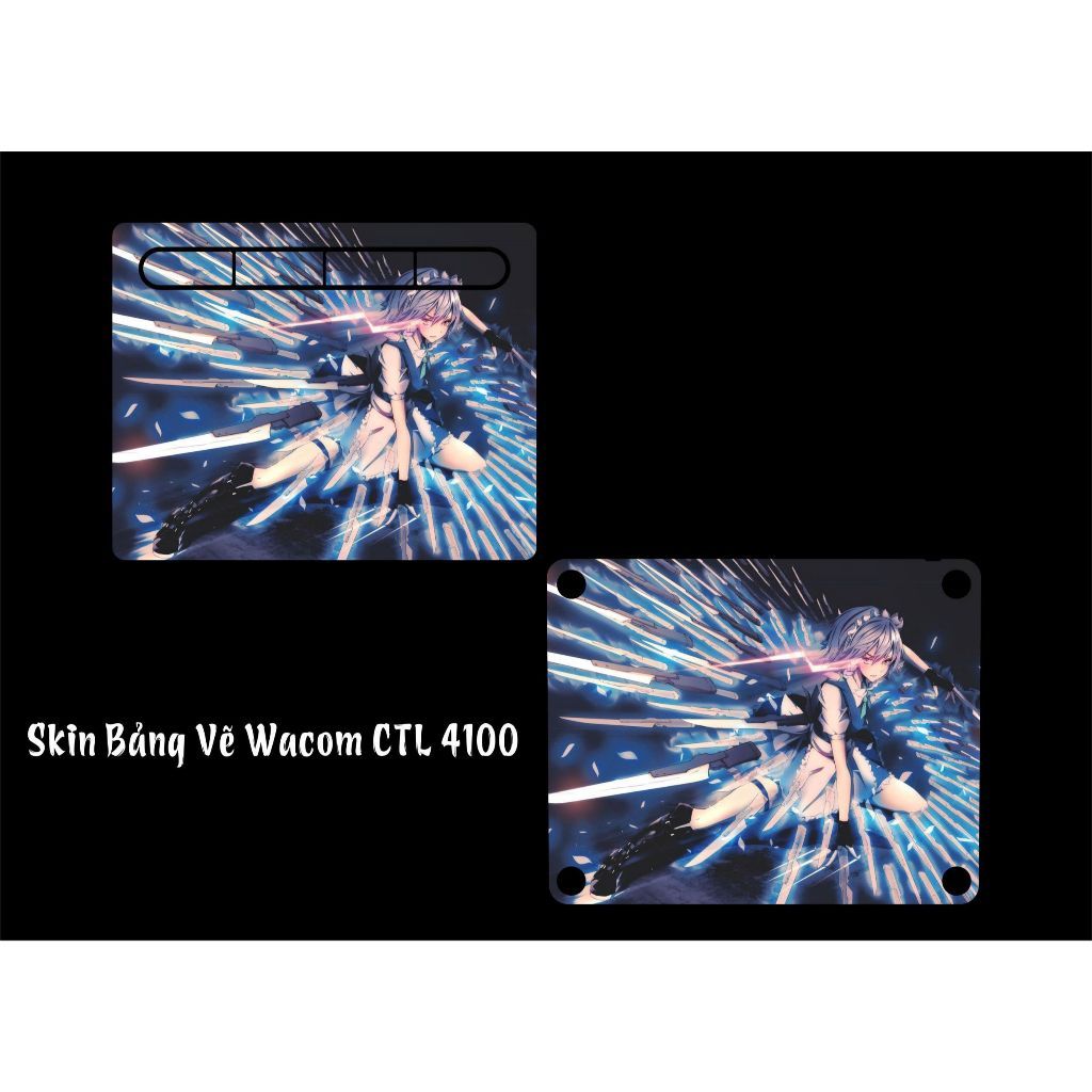 SKIN CHO BẢNG VẼ ĐIỆN TỬ WACOM CTL-4100, DÁN SKIN THEO YÊU CẦU, INBOX SHOP ĐỂ GỬI MẪU