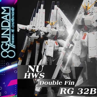   CÓ SẴN  Mô Hình Lắp Ráp RG 32A Nu Fighter HWS Double Fin Funnel GG  tặng kèm base và 02 decal nước  