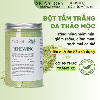 Bột tắm trắng thảo mộc, dưỡng trắng da Renewing, tắm trắng body 100% thiên nhiên, Skinstory Việt Nam