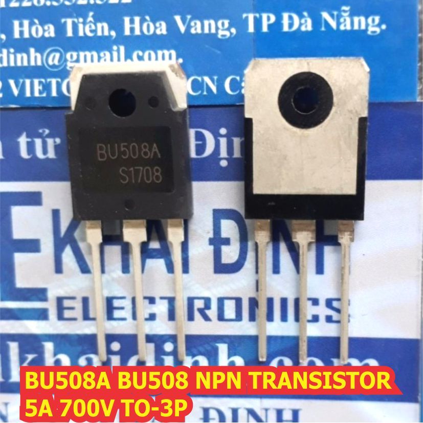 2 con BU508A BU508 NPN TRANSISTOR thuận 5A 700V TO-3P kde3083