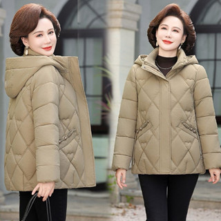  Áo Khoác Phao Nữ Trung Niên Có Mũ Chống Lạnh Giữ Ấm Mùa Đông – Thiết Kế Trẻ Trung Tôn Dáng 
