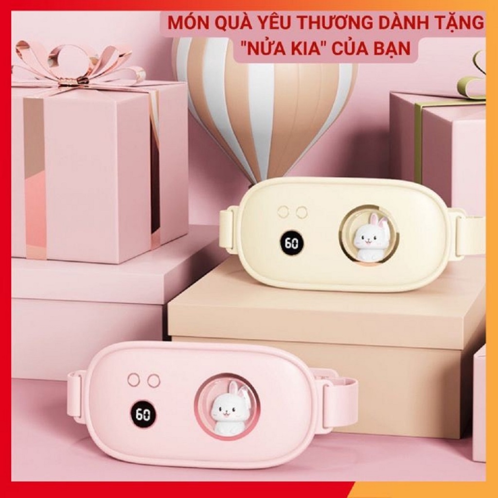 ✈️[Freeship]  Massage làm ấm bụng , chườm nóng bụng kinh sạc pin