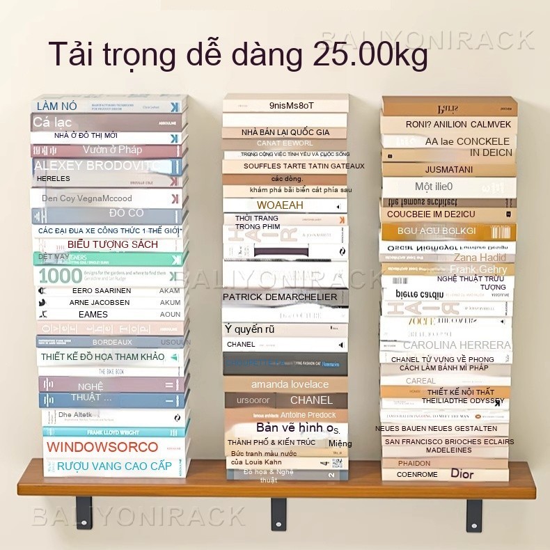 Kệ Gỗ Treo Tường Màu Óc Chó 40 60 80 100cm Kèm Giá Đỡ Sắt Chịu Lực 25kg Dùng Cho Phòng Khách Phòng Ngủ Nhà Bếp | BigBuy360 - bigbuy360.vn