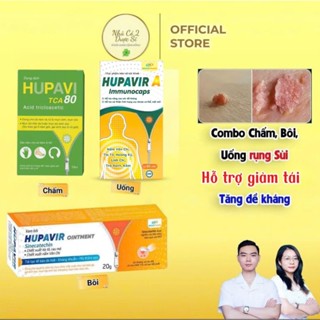 [Che tên] Chấm Bôi Uống Rụng Sùi Và Hỗ Trợ Phòng Tái Hupavir TCA, Ointment, Immunocaps - Tăng Đề Kháng