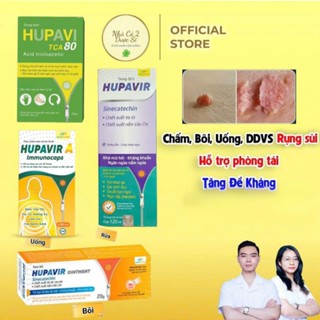 [Che tên] Bộ Chấm Bôi Uống Ddvs Rụng Sùi Hupavir TCA, Ointment, Immunocaps, Clean - Tăng Đề Kháng Tăng Đào Thải Hpv