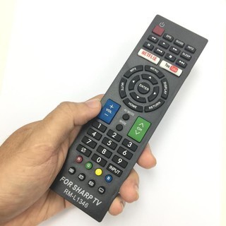 REMOTE ĐIỀU KHIỂN TIVI SHARP SMART RM-L1346 NÚT YOUTUBE NETFLIX