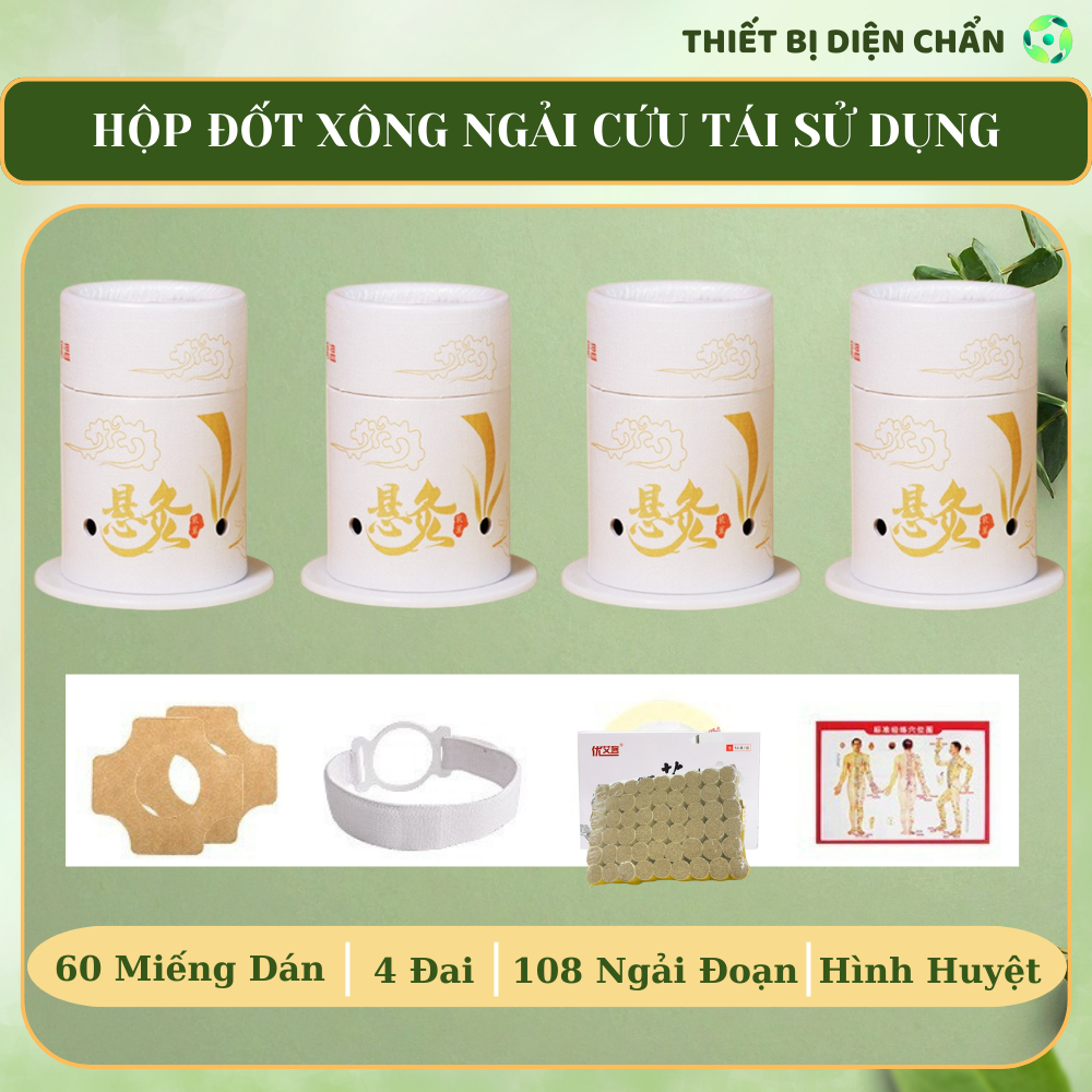 Hộp Đốt Ngải Cứu Tái Sử Dụng Nhiều Lần Dụng Cụ Hơ Ngải