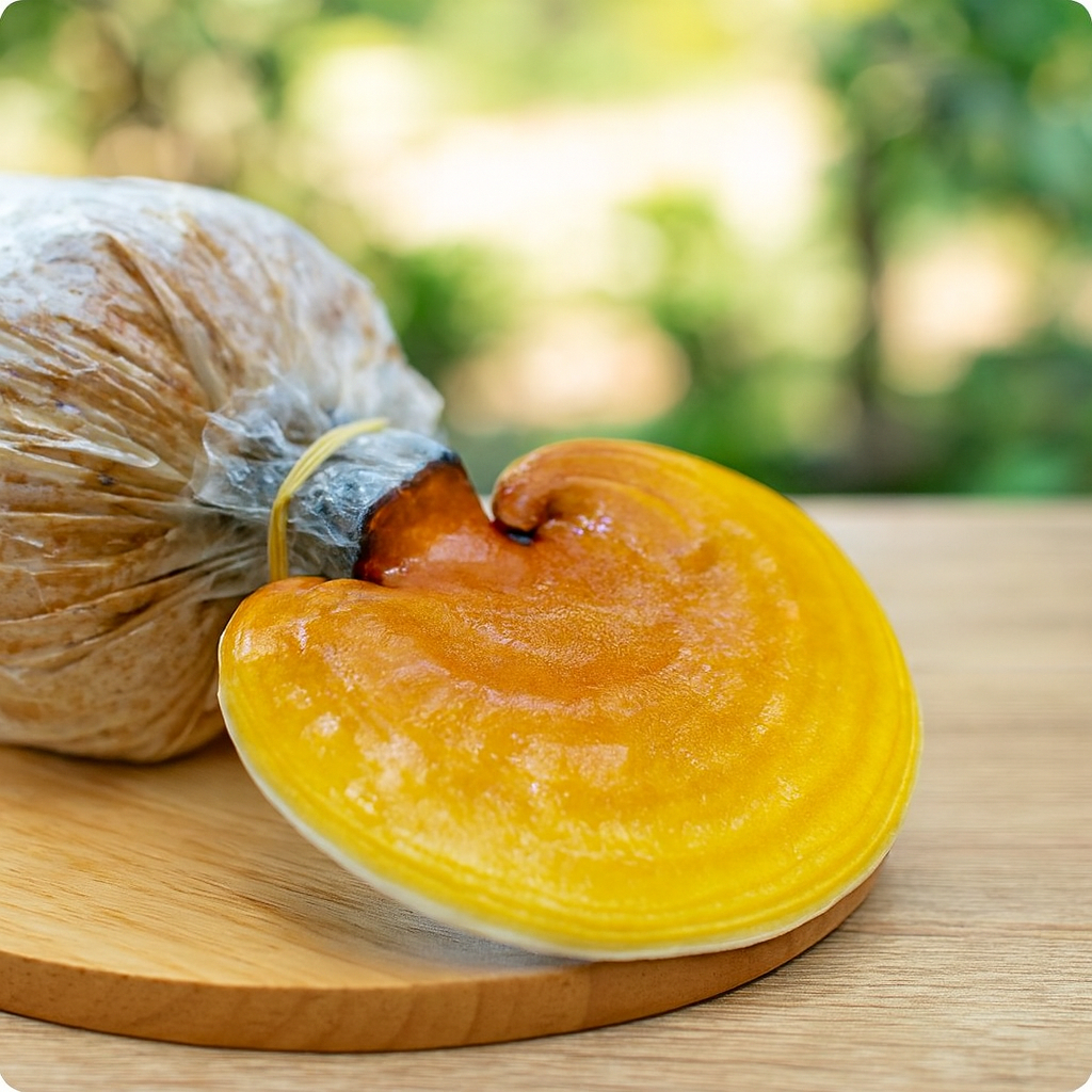 Phôi nấm Linh chi (01 kiện 10 bịch phôi)