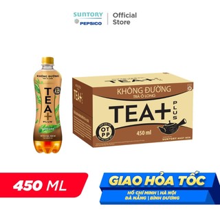  Thùng 24 Chai Trà Ô long Tea+ Không Đường  450ml chai  