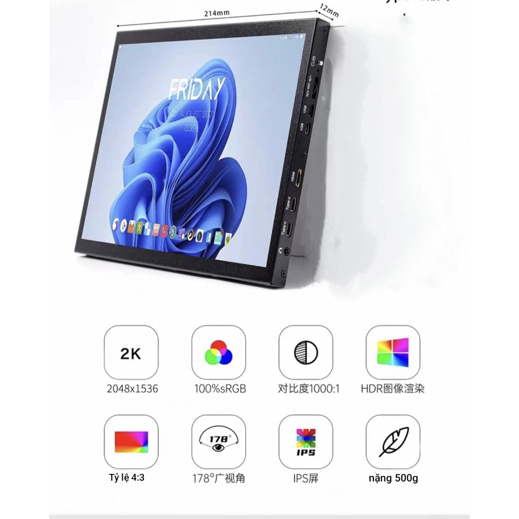 ( Hỏa tốc rẻ nhất) 9.7inch 2K cảm ứng 60hz tỷ lệ 4:3 | BigBuy360 - bigbuy360.vn