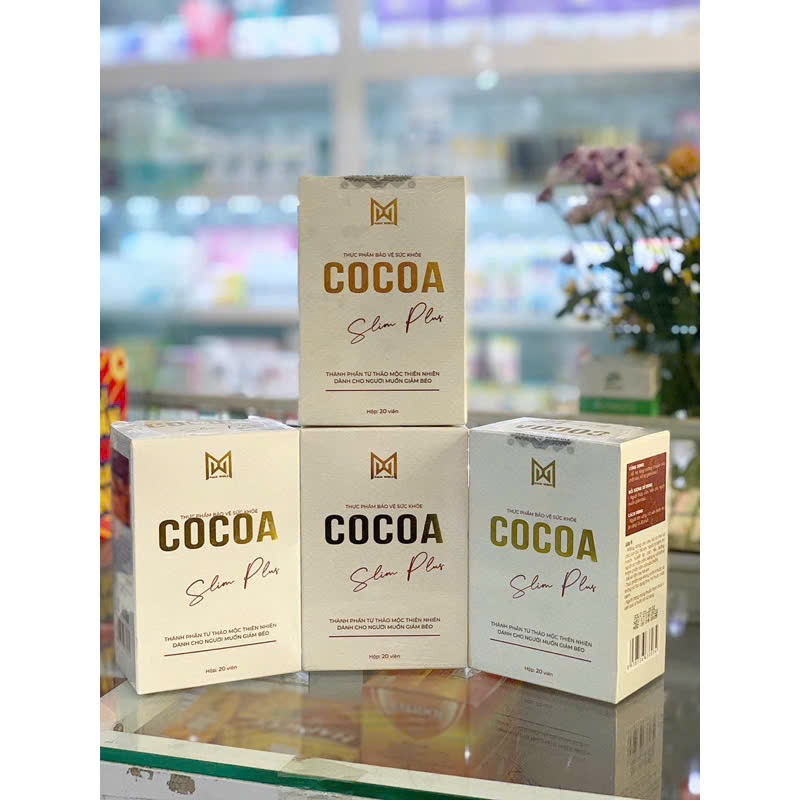 Giảm Cân Cocoa SLIM Plus lọ 20 viên cam kết giảm