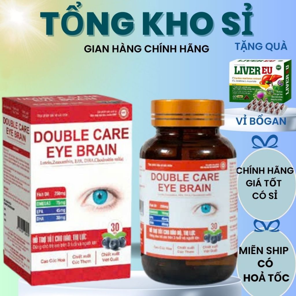 DOUBLE CARE EYE BRAIN – Bảo Vệ Mắt Khỏe, Hỗ Trợ Trí Tuệ Sáng