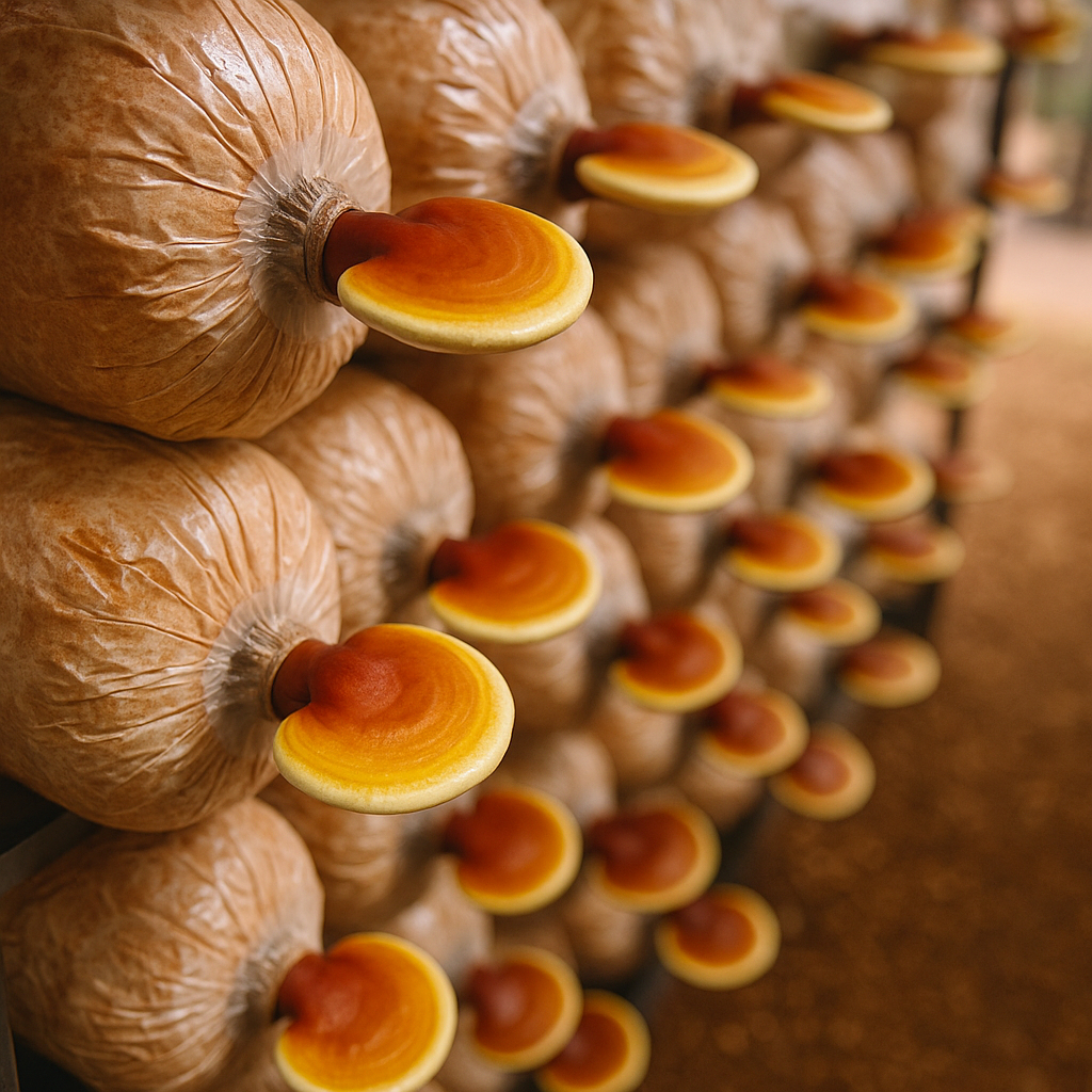Phôi nấm Linh chi (01 kiện 03 bịch)