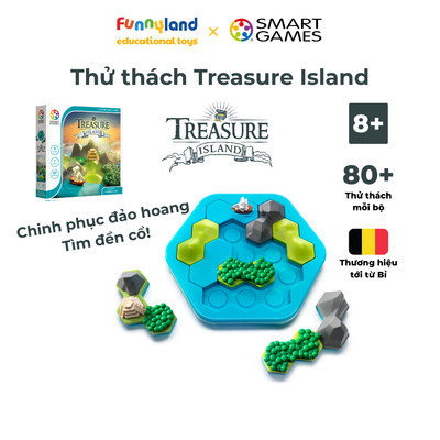 Đồ chơi thông minh Smartgames Thử Thách Treasure Island - Giúp phát triển logic cho bé từ 8 tuổi