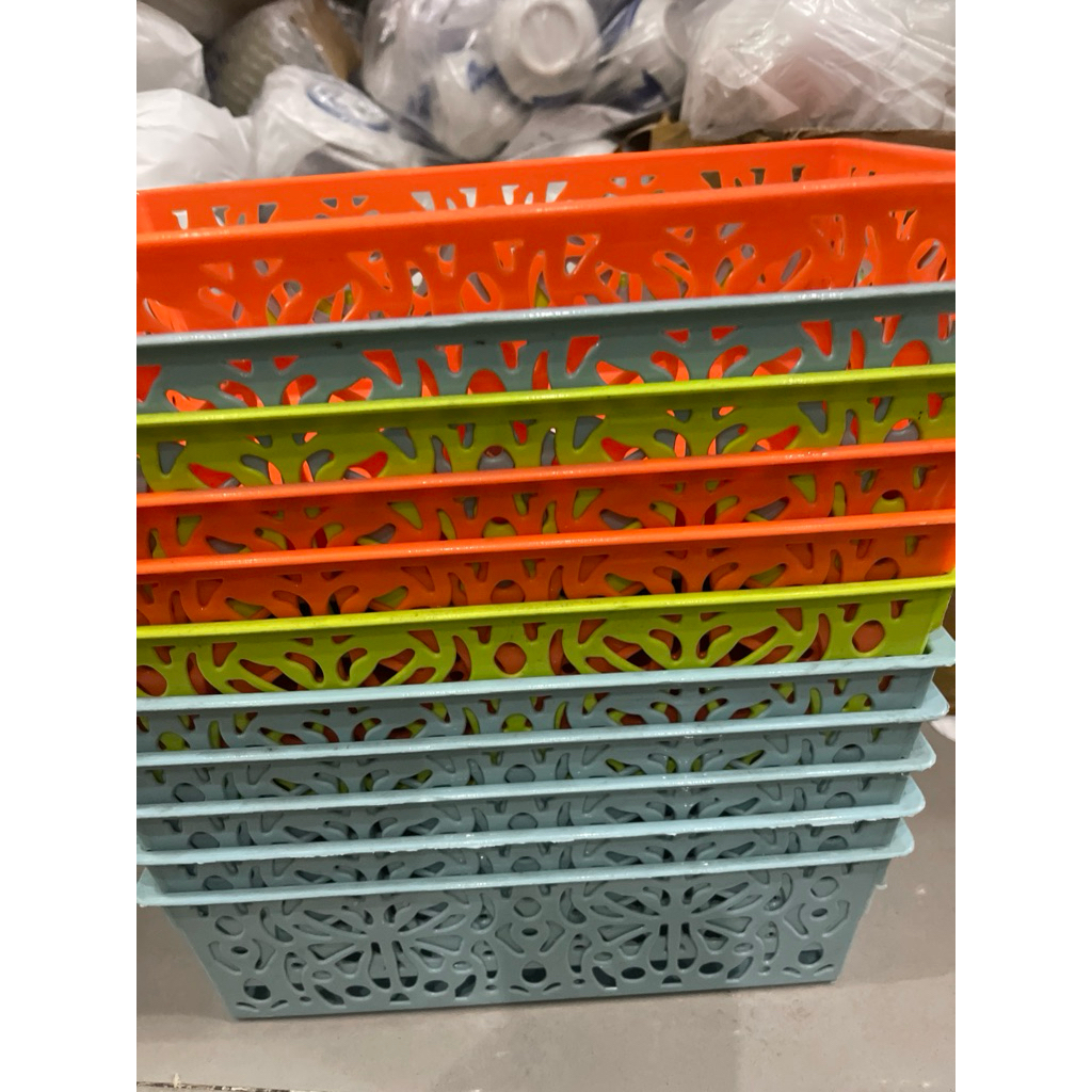 Sét 2 rổ bông chữ nhật 27 cm