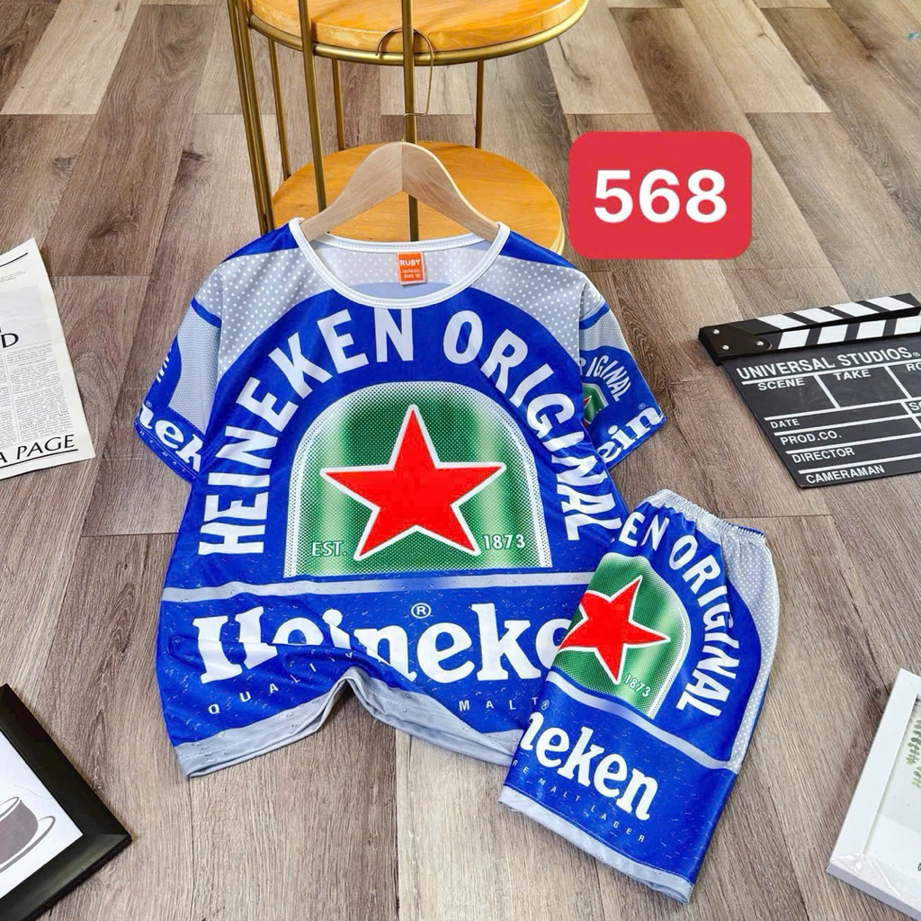 ( 7-80kg ) Đồ thun lạnh in hình BIA Ken, tiger