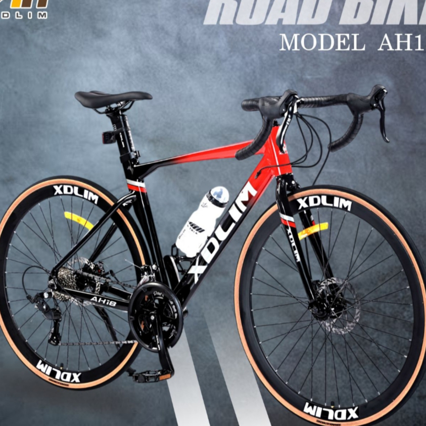 XE ĐẠP ROAD XDLIM AH18 CỐ NỔ - KHUNG NHÔM KHÔNG MỐI HÀN