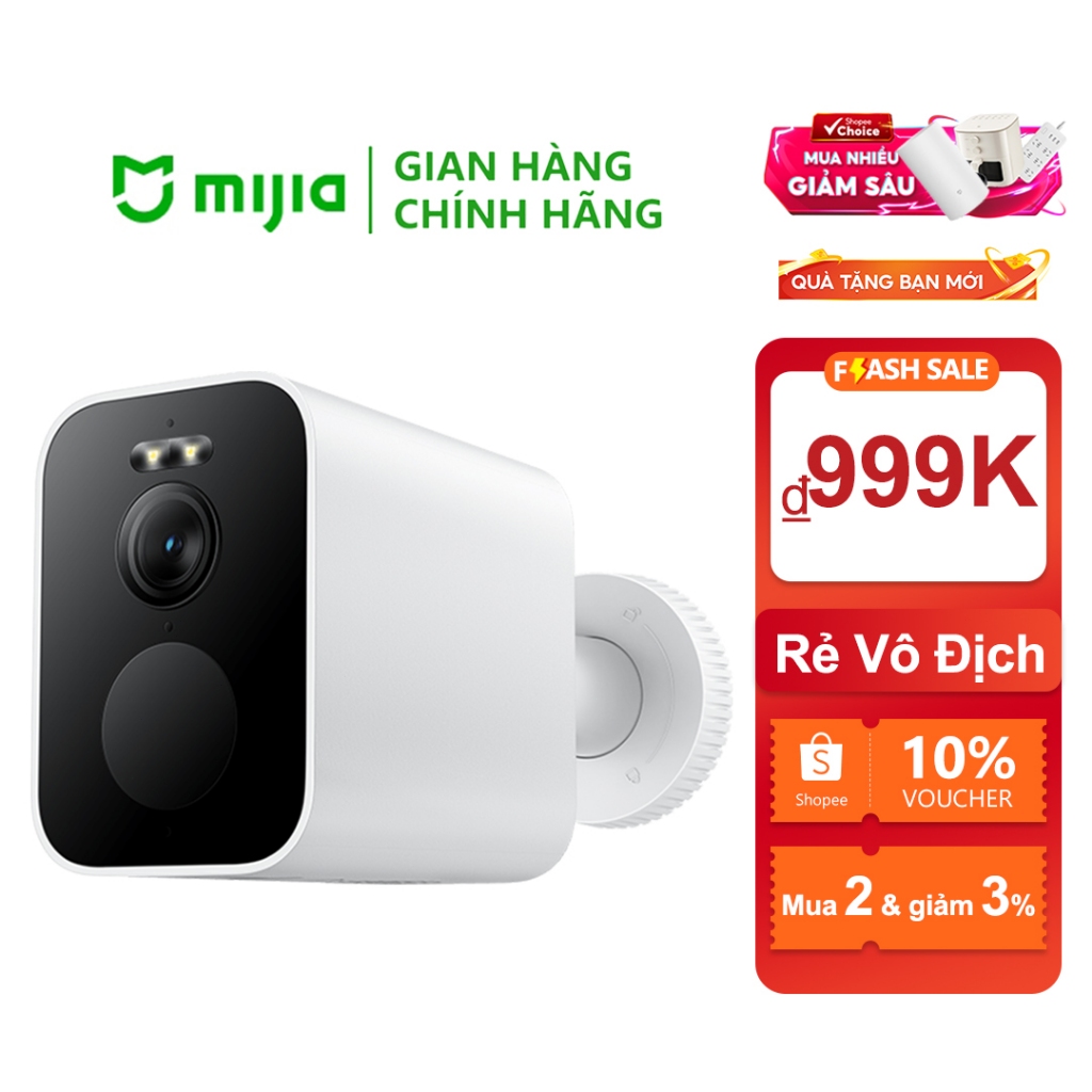 Camera Wifi Xiaomi BW500, Giám Sát Thông Minh 4K, Chống Nước IP65, Nhận Diện Chuyển Động
