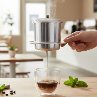  Phin pha cafe nhôm lớn  loại to  pha chế nhà hàng loại to 1kg - tăng vị đậm đà cho cafe - Hùng Home 