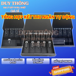   NEW  Tổng hợp két tiền Két thu ngân đựng tiền có ngăn kẹp tự động bật khi thanh toán 