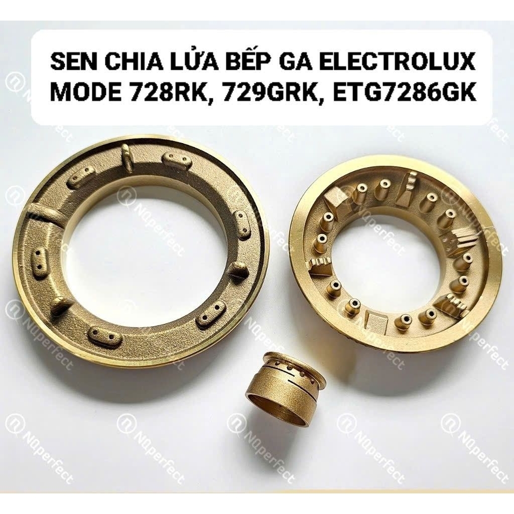 Phụ kiện bếp ga, Mâm Sen chia lửa bếp gas Electrolux ETG728GKR / ETG729GKR / ETG7286GKR / ETG7266GKR