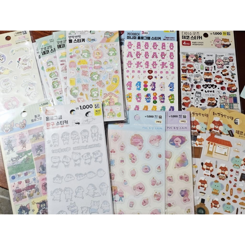 [Có Sẵn] TỔNG HỢP STICKERS NHÂN VẬT HOẠT HÌNH  - DAISO HÀN QUỐC
