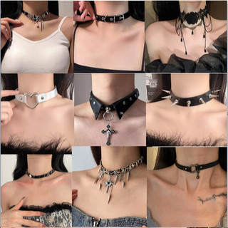  Chocker Vòng Cổ Da Hình Bướm Đinh Tán Cá Tính Phong Cách Âu Mỹ - VC41 