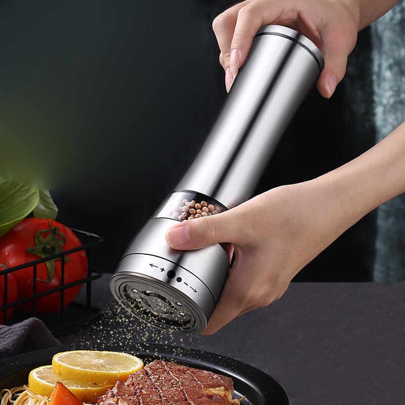 Dụng Cụ Xay Tiêu Cầm Tay Inox 304 – Xay Tiêu, Muối, Gia Vị – Điều Chỉnh Độ Mịn