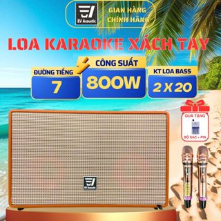  Loa Xách Tay Karaoke 720 | Siêu Bass Đôi 20 | Công Suất 800W | 7 Đường Tiếng | Thùng Bọc Da | Micro Kim Loại Cao Cấp 