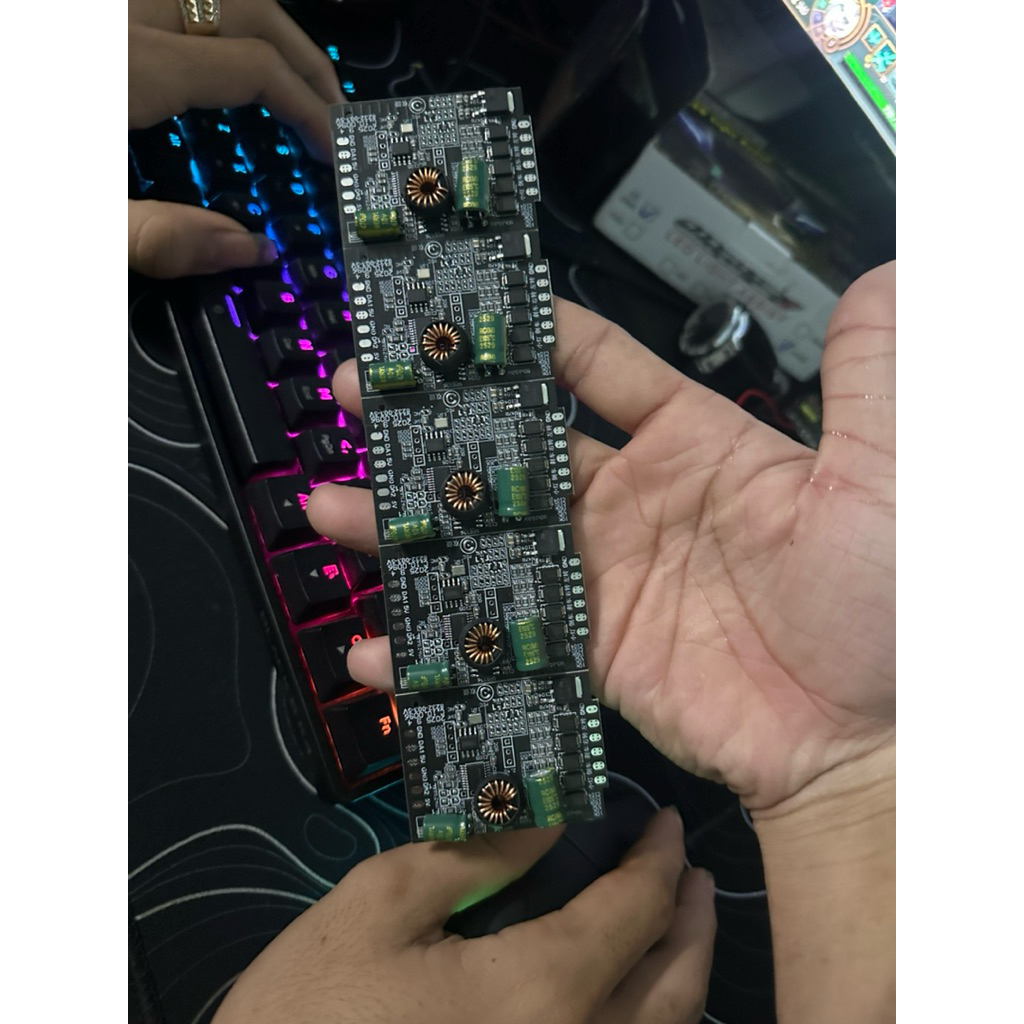 mạch ledlamp dmx đen v2 12v ra 5v