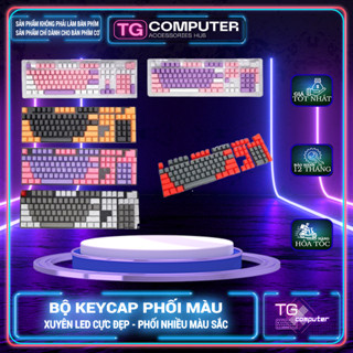 Bộ Keycap xuyên led tùy chỉnh phối màu đẹp chất lượng tốt giá rẻ dành cho bàn phím cơ VitinhTG