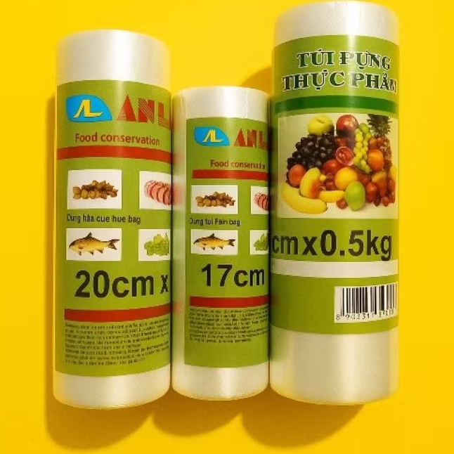 Túi đựng thực phẩm, bọc đồ ăn tự hủy sinh học An Lành an toàn trong suốt nhiều kích thước