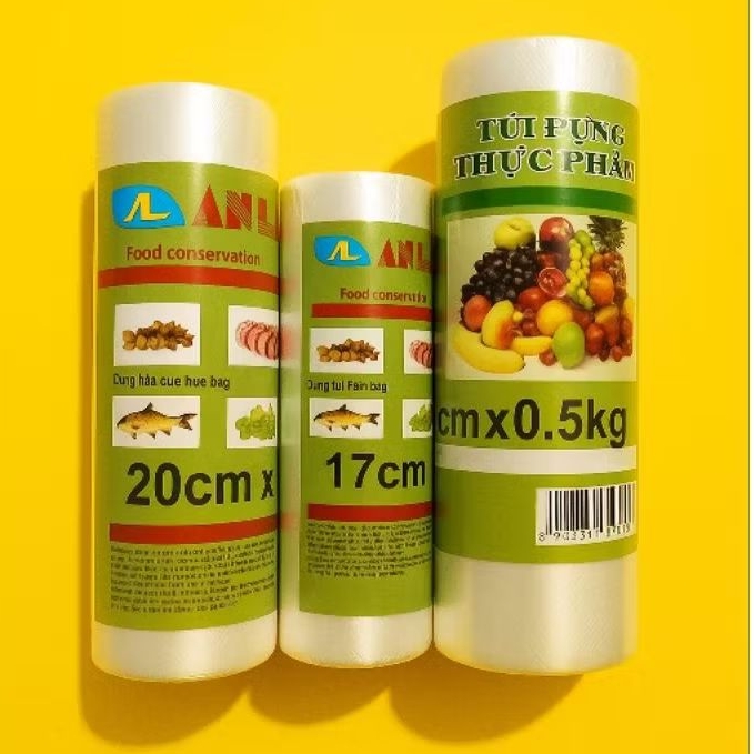 Túi đựng thực phẩm, bọc đồ ăn tự hủy sinh học An Lành an toàn trong suốt nhiều kích thước