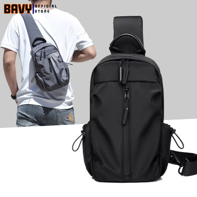 Túi chéo nam đeo trước ngực vải canvas chống nước thời trang BAVY FASHION chống trộm đựng ipad 9.5 inch TĐC25B